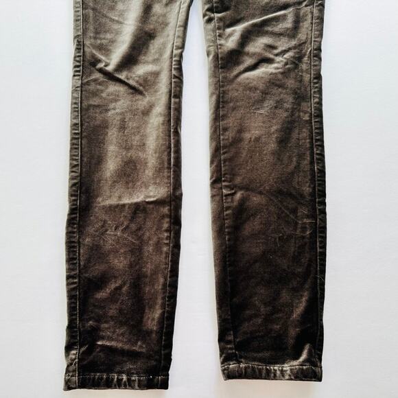 Paige Hoxton Velvet Ultra Skinny Jeans Size 27 Juniper Brown Stretch High Rise - Picture 8 of 9